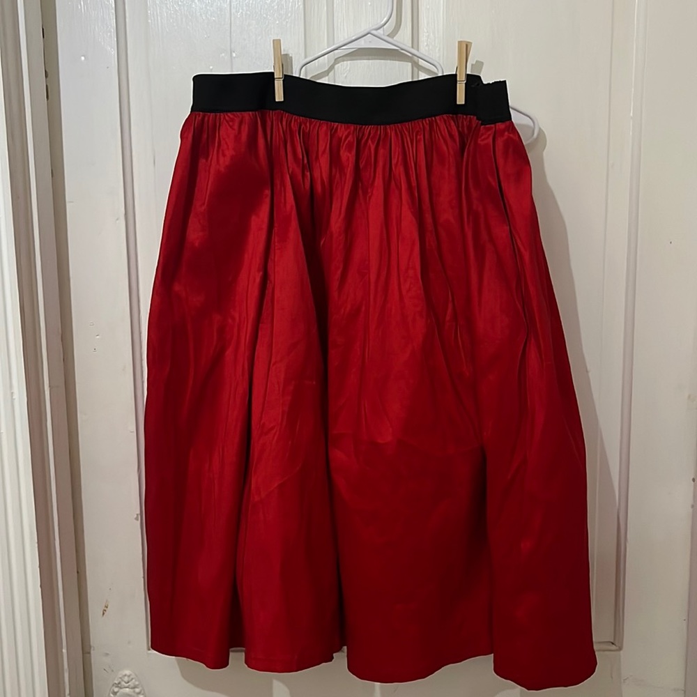 Torrid red party skirt.